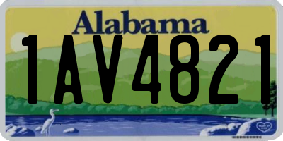 AL license plate 1AV4821