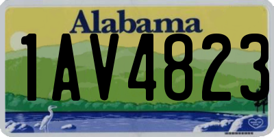 AL license plate 1AV4823