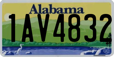 AL license plate 1AV4832