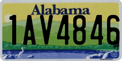 AL license plate 1AV4846