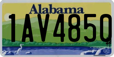 AL license plate 1AV4850