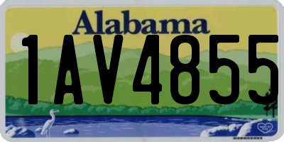 AL license plate 1AV4855