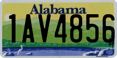 AL license plate 1AV4856