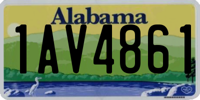 AL license plate 1AV4861