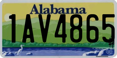 AL license plate 1AV4865