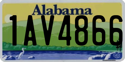 AL license plate 1AV4866