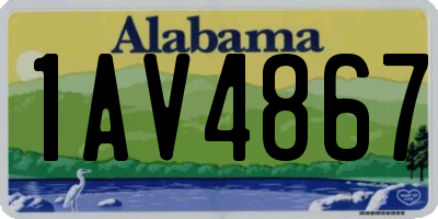 AL license plate 1AV4867