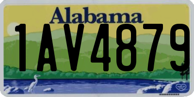 AL license plate 1AV4879
