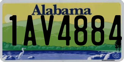 AL license plate 1AV4884