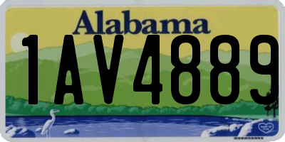 AL license plate 1AV4889