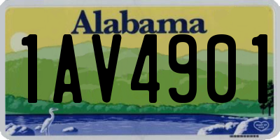 AL license plate 1AV4901