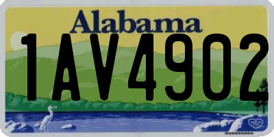 AL license plate 1AV4902