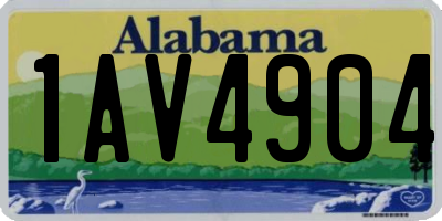 AL license plate 1AV4904