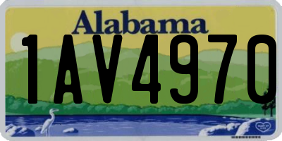 AL license plate 1AV4970