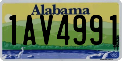AL license plate 1AV4991
