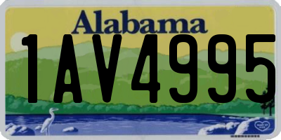 AL license plate 1AV4995