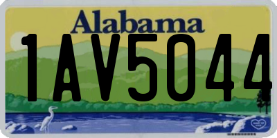 AL license plate 1AV5044