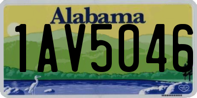 AL license plate 1AV5046