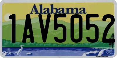 AL license plate 1AV5052