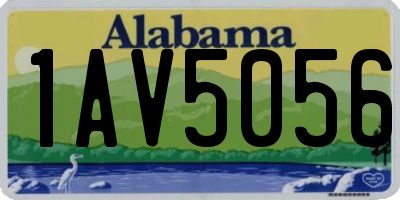 AL license plate 1AV5056
