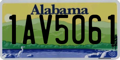 AL license plate 1AV5061