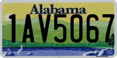 AL license plate 1AV5067