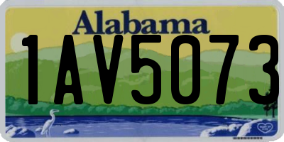 AL license plate 1AV5073
