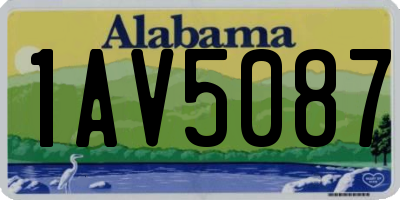AL license plate 1AV5087