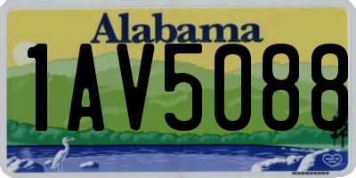 AL license plate 1AV5088