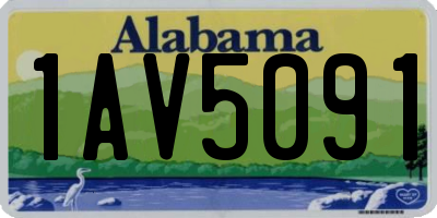 AL license plate 1AV5091