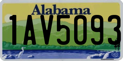 AL license plate 1AV5093