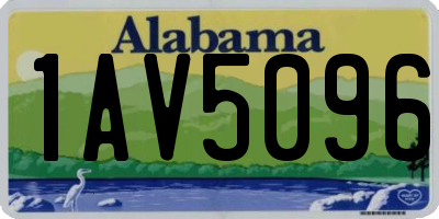 AL license plate 1AV5096