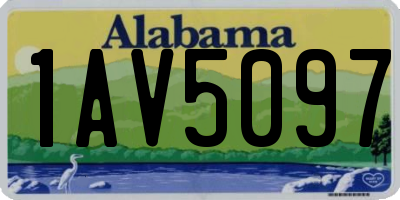 AL license plate 1AV5097