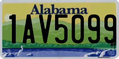 AL license plate 1AV5099