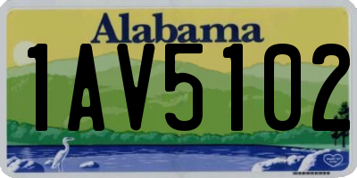 AL license plate 1AV5102