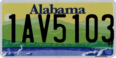 AL license plate 1AV5103