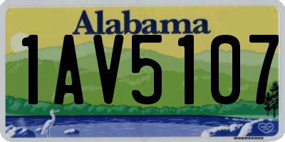 AL license plate 1AV5107