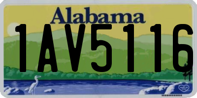 AL license plate 1AV5116
