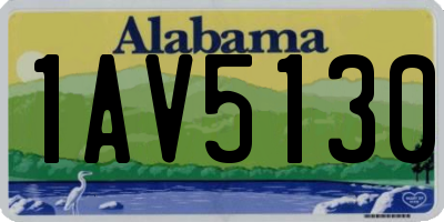 AL license plate 1AV5130
