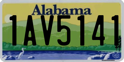 AL license plate 1AV5141