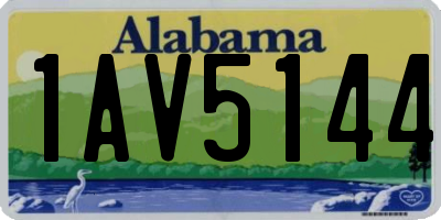 AL license plate 1AV5144