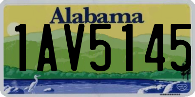 AL license plate 1AV5145