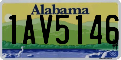 AL license plate 1AV5146