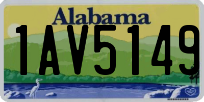AL license plate 1AV5149