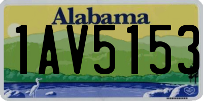 AL license plate 1AV5153