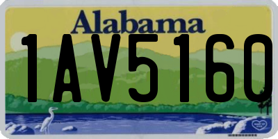 AL license plate 1AV5160