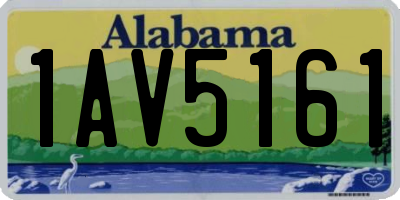 AL license plate 1AV5161