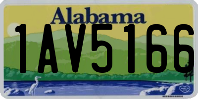 AL license plate 1AV5166