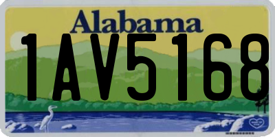 AL license plate 1AV5168