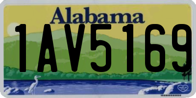AL license plate 1AV5169